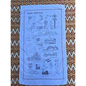 Aussie Australia Adventure Tea Towel